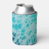 Blue Crush - Abstracte Kustkunst Blikjeskoeler (Blikje Voorkant)