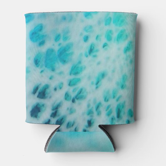 Blue Crush - Abstracte Kustkunst Blikjeskoeler (Voorkant)
