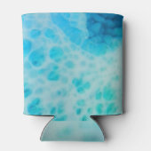 Blue Crush - Abstracte Kustkunst Blikjeskoeler (Achterkant)