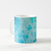 Blue Crush - Abstracte Kustkunst Koffiemok (Voorkant links)