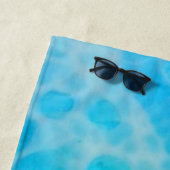 Blue Crush - Abstracte Kustkunst Strandlaken (In situ)