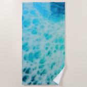 Blue Crush - Abstracte Kustkunst Strandlaken (Voorkant)