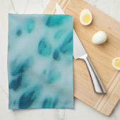Blue Crush - Abstracte Kustkunst  Theedoek (Quarter Fold)