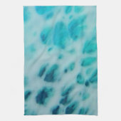 Blue Crush - Abstracte Kustkunst  Theedoek (Verticaal)