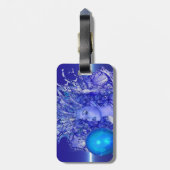 Blue Crystal Bagagelabel (Achterkant verticaal)