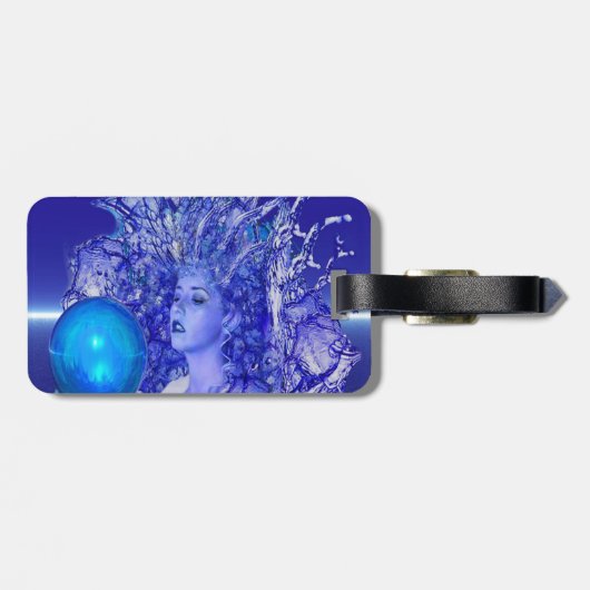 Blue Crystal Bagagelabel (Achterkant horizontaal)