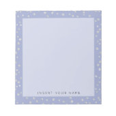 Blue Crystal Confetti Notitieblok 5,5 x 6 inch (Voorkant)