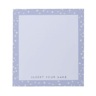 Blue Crystal Confetti Notitieblok 5,5 x 6 inch