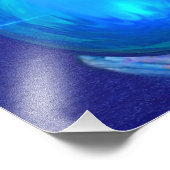 Blue Crystal Foto Afdruk (Hoek)