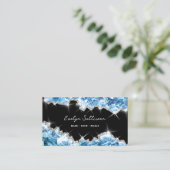 Blue Crystal Geode visitekaartje (Staand voorkant)