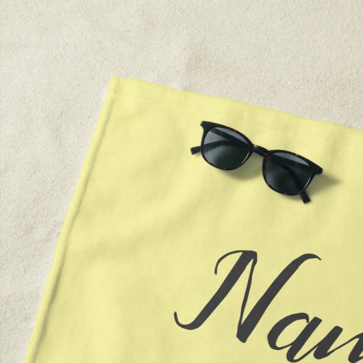 Blue Crystal & Gold Kijk Gellow Personeel Strandlaken (In situ)