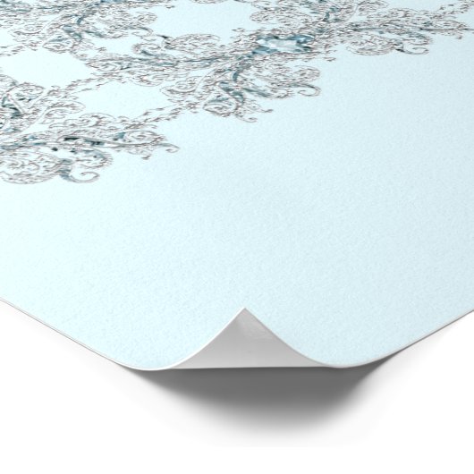 Blue Crystal Lace Sweet Sixteen Poster (Hoek)