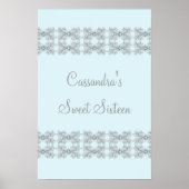Blue Crystal Lace Sweet Sixteen Poster (Voorkant)