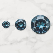 Blue Crystal Pattern Confetti (Achterkanten)