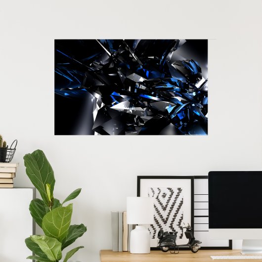 Blue Crystal Poster (Thuiskantoor)