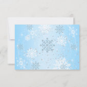 Blue Crystal Snowflake Winter Wonderland RSVP (Achterkant)