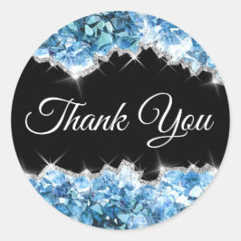 Blue Crystals Dank u Sticker