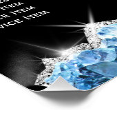 Blue Crystals prijslijst Perfect Poster (Hoek)