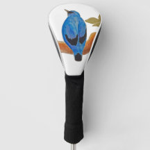 Blue Cuckooshrike Waterverf Bird