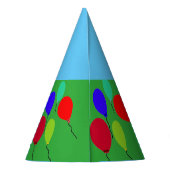 Blue Cupcake Aangepaste Birthday Petten Feesthoedjes (Achterkant)