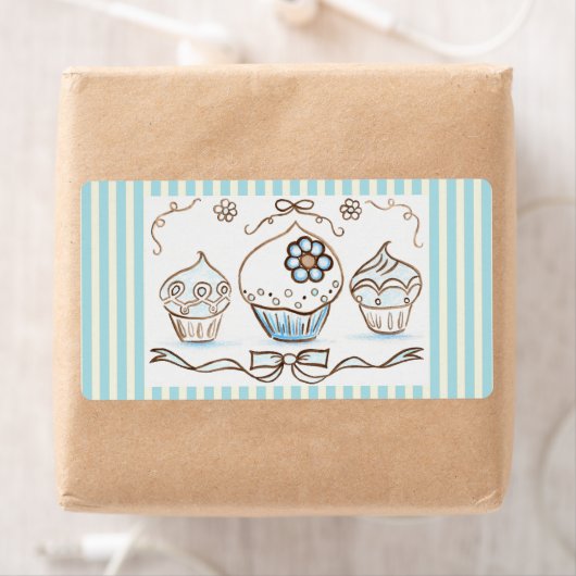 Blue Cupcake Bakkerij Labels (Insitu)