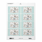 Blue Cupcake Bakkerij Labels (Full Sheet)