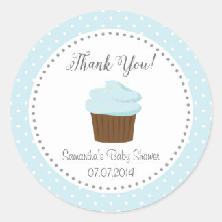 Blue Cupcake Dank u Sticker