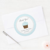 Blue Cupcake Dank u Sticker (Envelop)