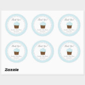 Blue Cupcake Dank u Sticker (Vel)