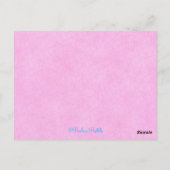 Blue Cupcake~Meek Eat Briefkaart Scripts (Achterkant)