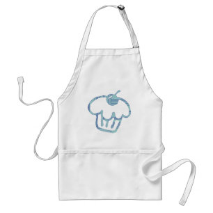 Blue Cupcake Standaard Schort