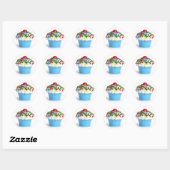 Blue Cupcake Sticker (Vel)