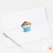 Blue Cupcake Sticker (Envelop)