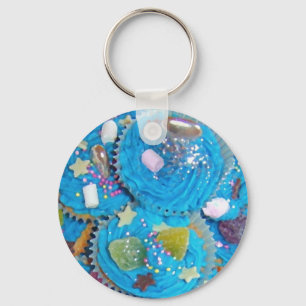 Blue Cupcakes sleutelhanger