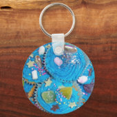 Blue Cupcakes sleutelhanger (Voorkant)