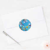 Blue Cupcakes sticker (Envelop)