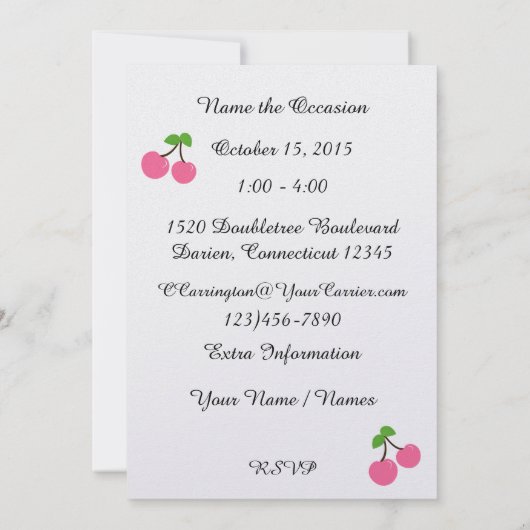 Blue Curacao Cocktail uitnodiging (Achterkant)