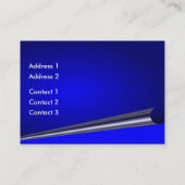 Blue Curl Page Profile Card Visitekaartje (Achterkant)