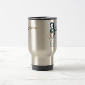 Blue Curly Colorado Travel Mug Reisbeker (Center)