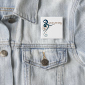 Blue Curly Swirl New Jersey Button (In situ)