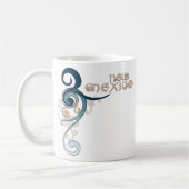 Blue Curly Swirl New Mexico Mok (Links)