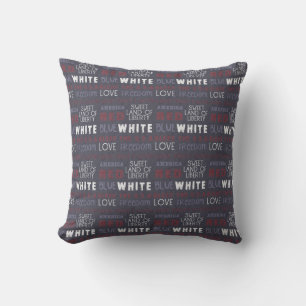 Blue Custom Americana Pillow Kussen