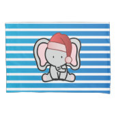 Blue Custom Baby Boy Name First Kerstmis 2022 Kussensloop (Voorkant)