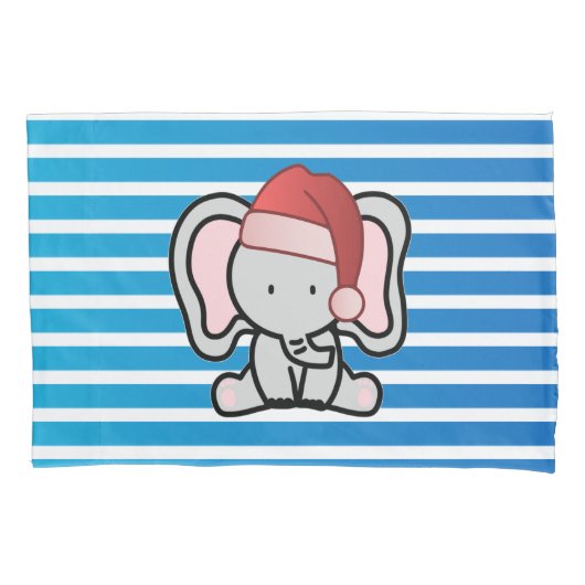 Blue Custom Baby Boy Name First Kerstmis 2022 Kussensloop (Voorkant)