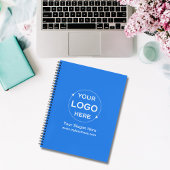 Blue Custom Business Logo Notitieboek