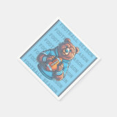 Blue Custom Football Paper Servet (Hoek)