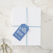 Blue Custom Gift Labels Cadeaulabel (Met Touw)