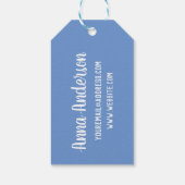 Blue Custom Gift Labels Cadeaulabel (Achterkant)