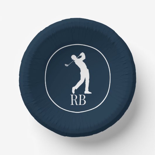 Blue Custom Golf Papieren Kommen (Voorkant)