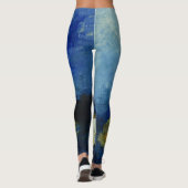 Blue Custom Leggings (Achterkant)